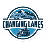 Changing Lanes Logo Bubble-Free Stickers