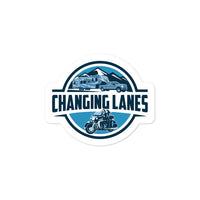 Changing Lanes Logo Bubble-Free Stickers